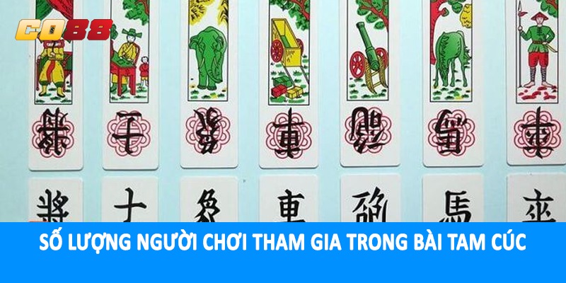 Số lượng người chơi tham gia trong bài tam cúc